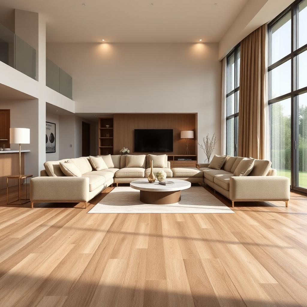Sala · Piso vinílico premium